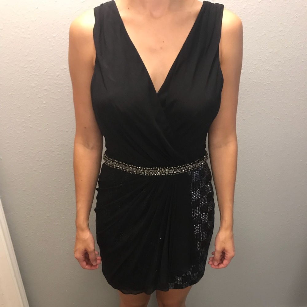 Black Studded Homecoming dress